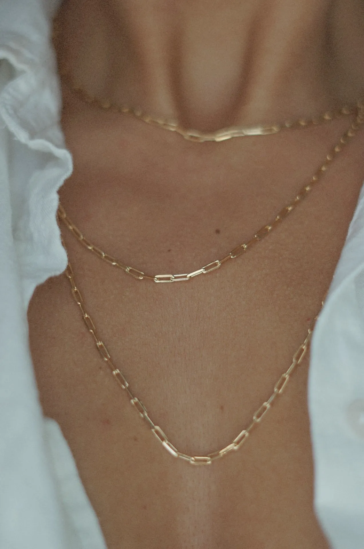 18k Gold Layered Chain Necklace