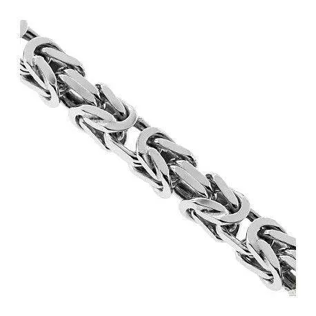 3.70 mm Byzantine Chain Made With Sterling Silver - Made For Men, Women, Children - Perfect For Pendants, Charms and Necklaces