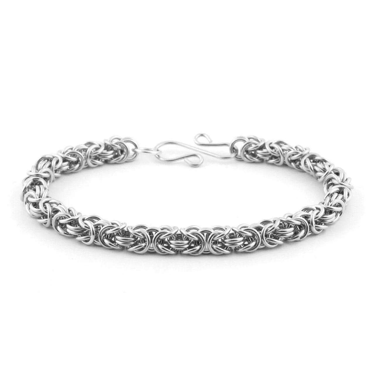 3.70 mm Byzantine Chain Made With Sterling Silver - Made For Men, Women, Children - Perfect For Pendants, Charms and Necklaces