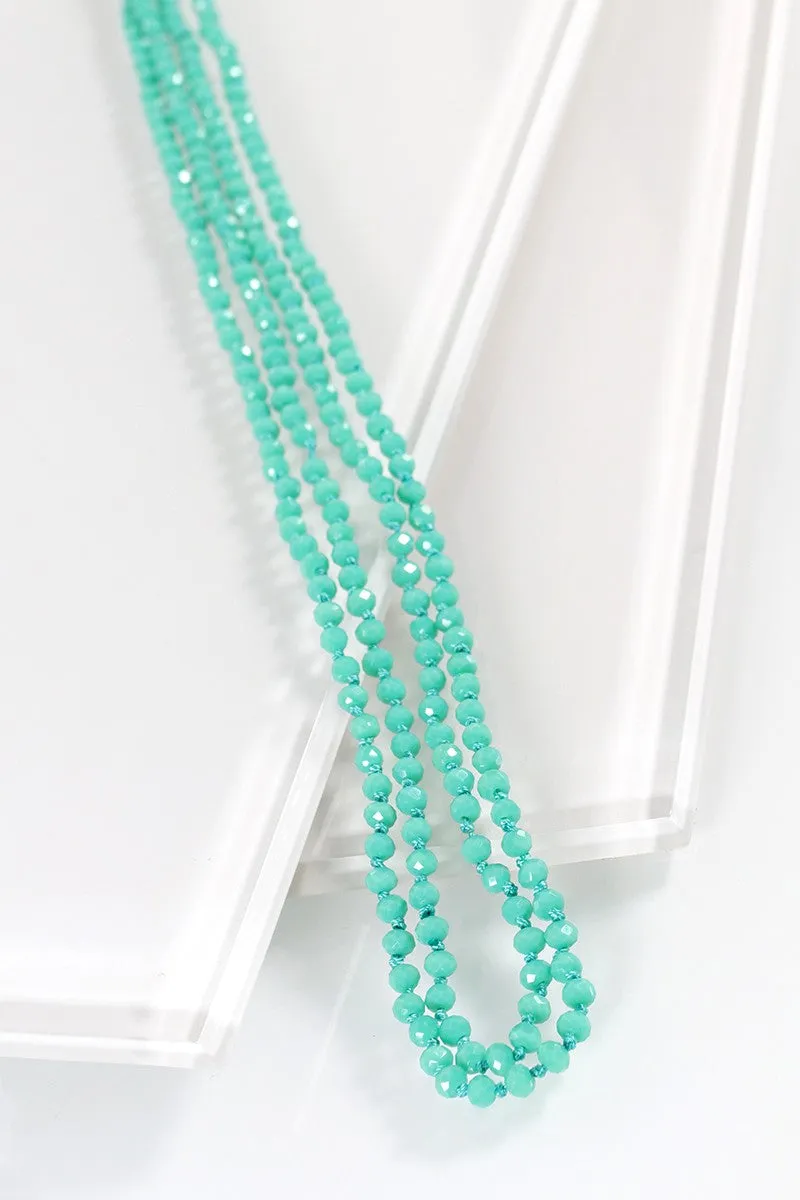 4mm Beaded Long Necklace
