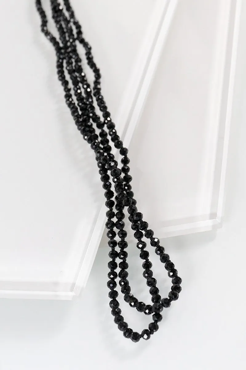 4mm Beaded Long Necklace