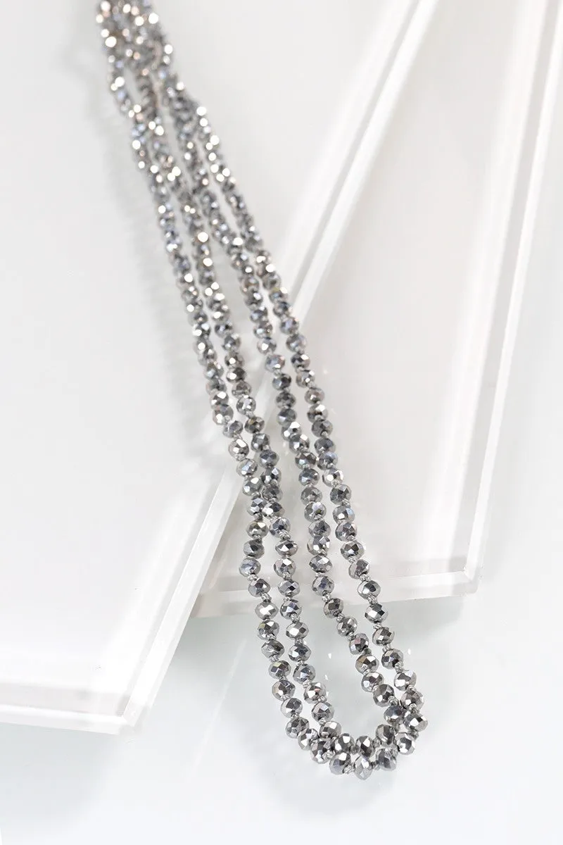 4mm Beaded Long Necklace