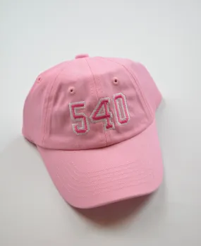 540 Local Bow Baseball Hat: Pink / (0-2 years)