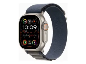 Apple Watch Ultra 2 - 49 Mm - Titanium - Smart Watch With Alpine Loop - Textile - Blue - Band Size: S - 64 Gb - Wi-Fi, L