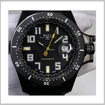 BALL Engineer Hydrocarbon Titanium Chronometer Watch - Black Dial 42mm UNWORN