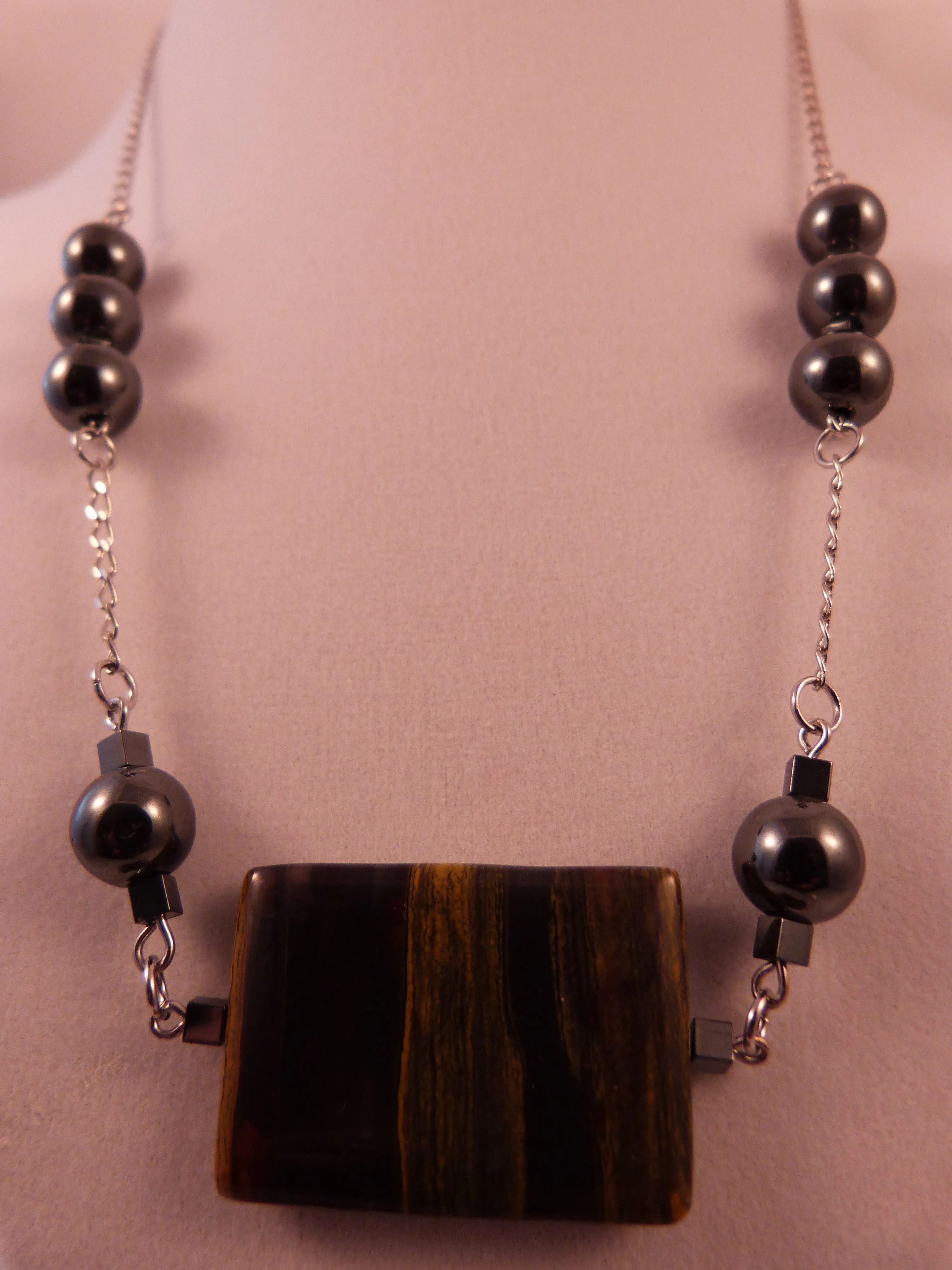 Banded Iron and Hematite Necklace