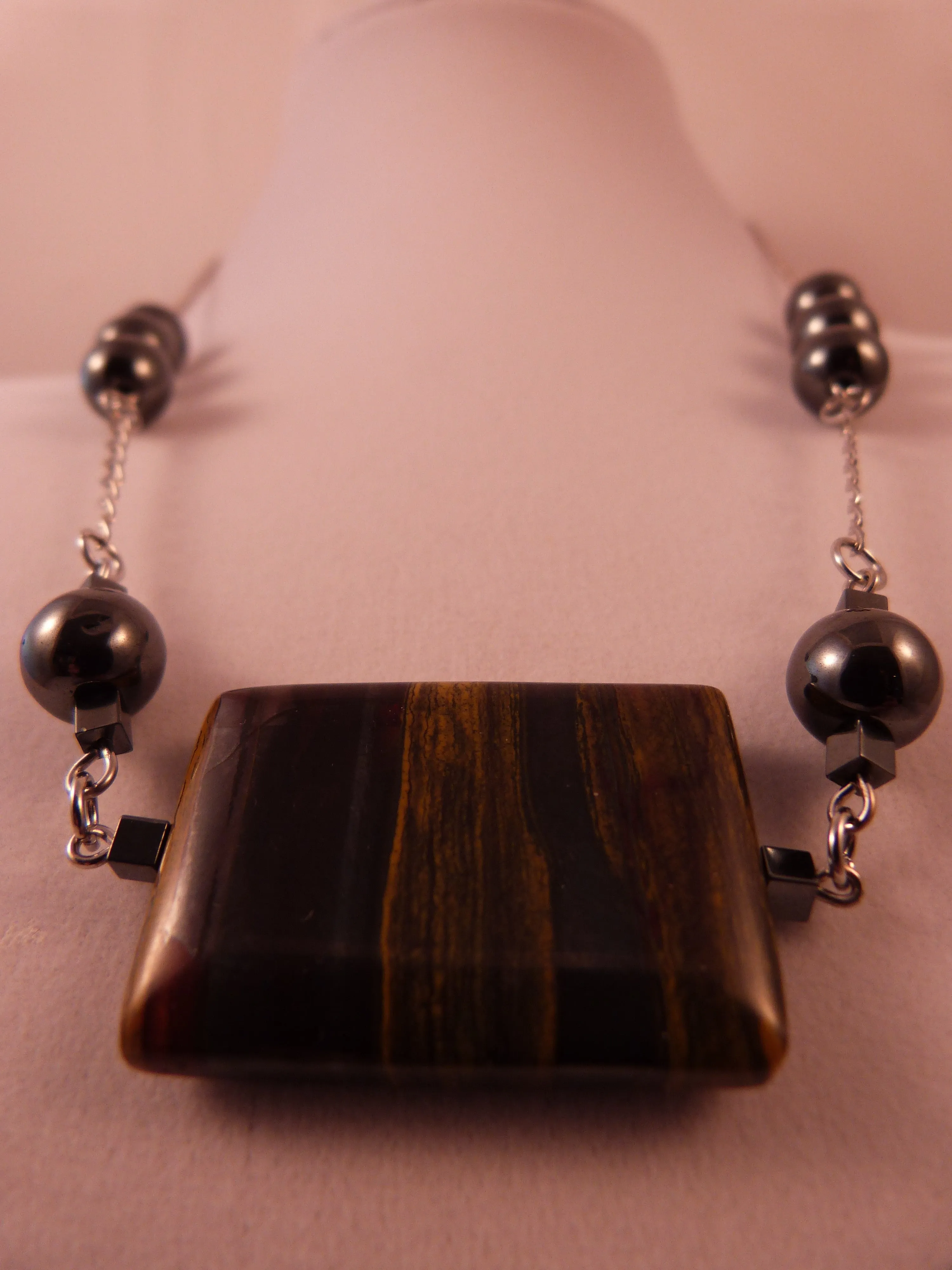 Banded Iron and Hematite Necklace