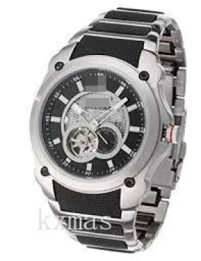 Bargain Classic Stainless Steel 25 mm Watch Band MTM8808A-BK_K0014253