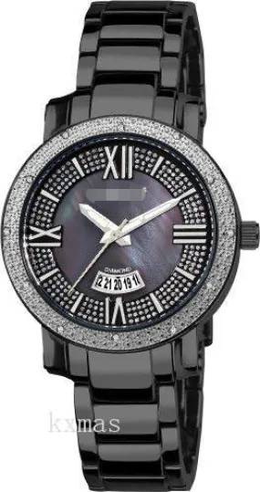 Bargain Trendy Stainless Steel 16 mm Watch Band AK507BK_K0017793