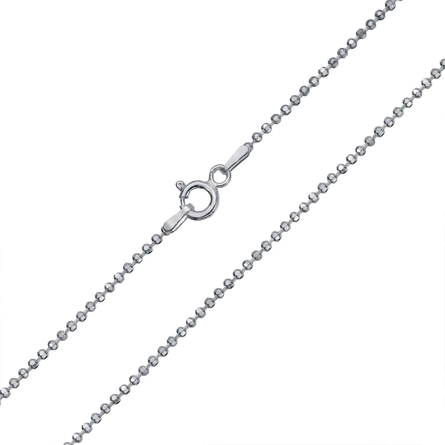 Bead Chain Made With Sterling Silver - Made For Men, Women, Children - Perfect For Pendants, Charms and Necklaces
