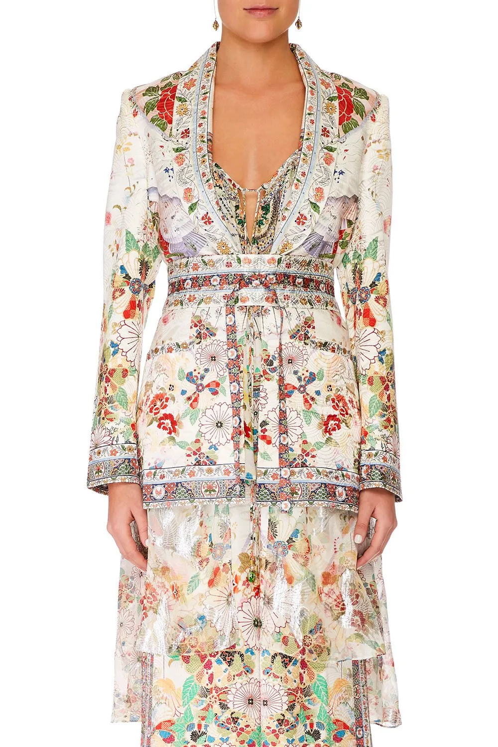 BLAZER WITH CHIFFON CONTRAST TIME AFTER TIME
