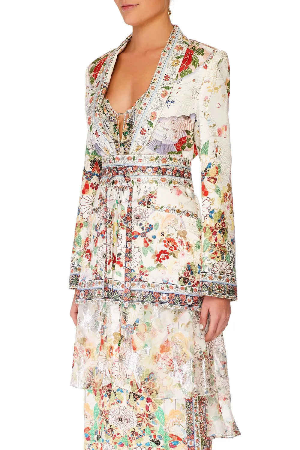 BLAZER WITH CHIFFON CONTRAST TIME AFTER TIME
