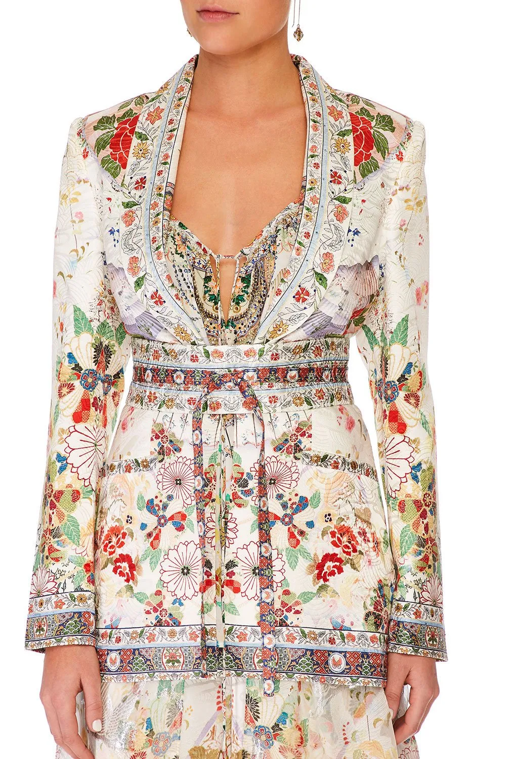 BLAZER WITH CHIFFON CONTRAST TIME AFTER TIME