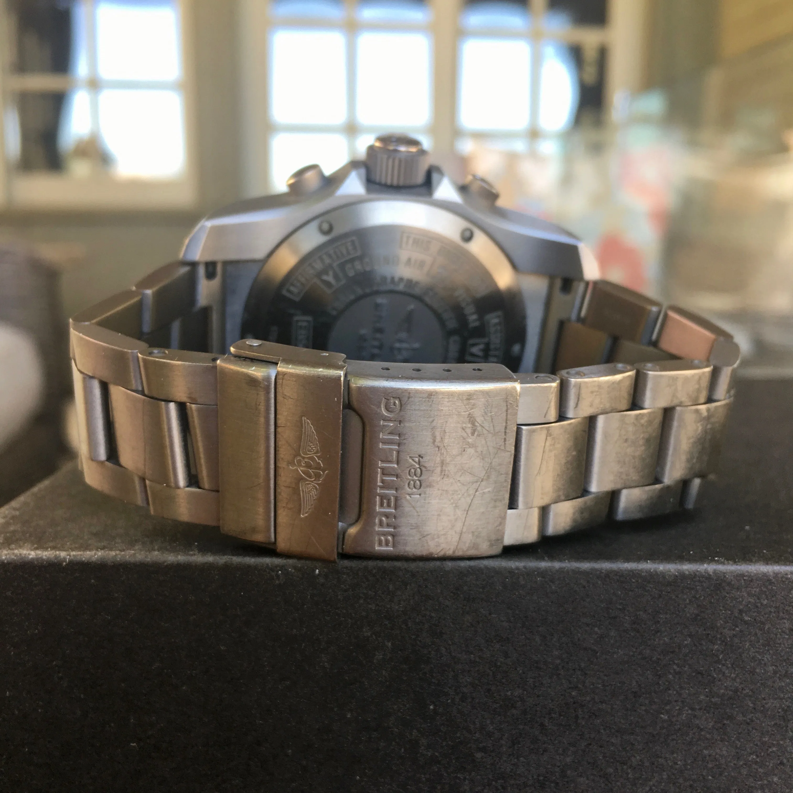 Breitling Cockpit B50 46mm EB5010 Black Titanium Wristwatch Box Papers