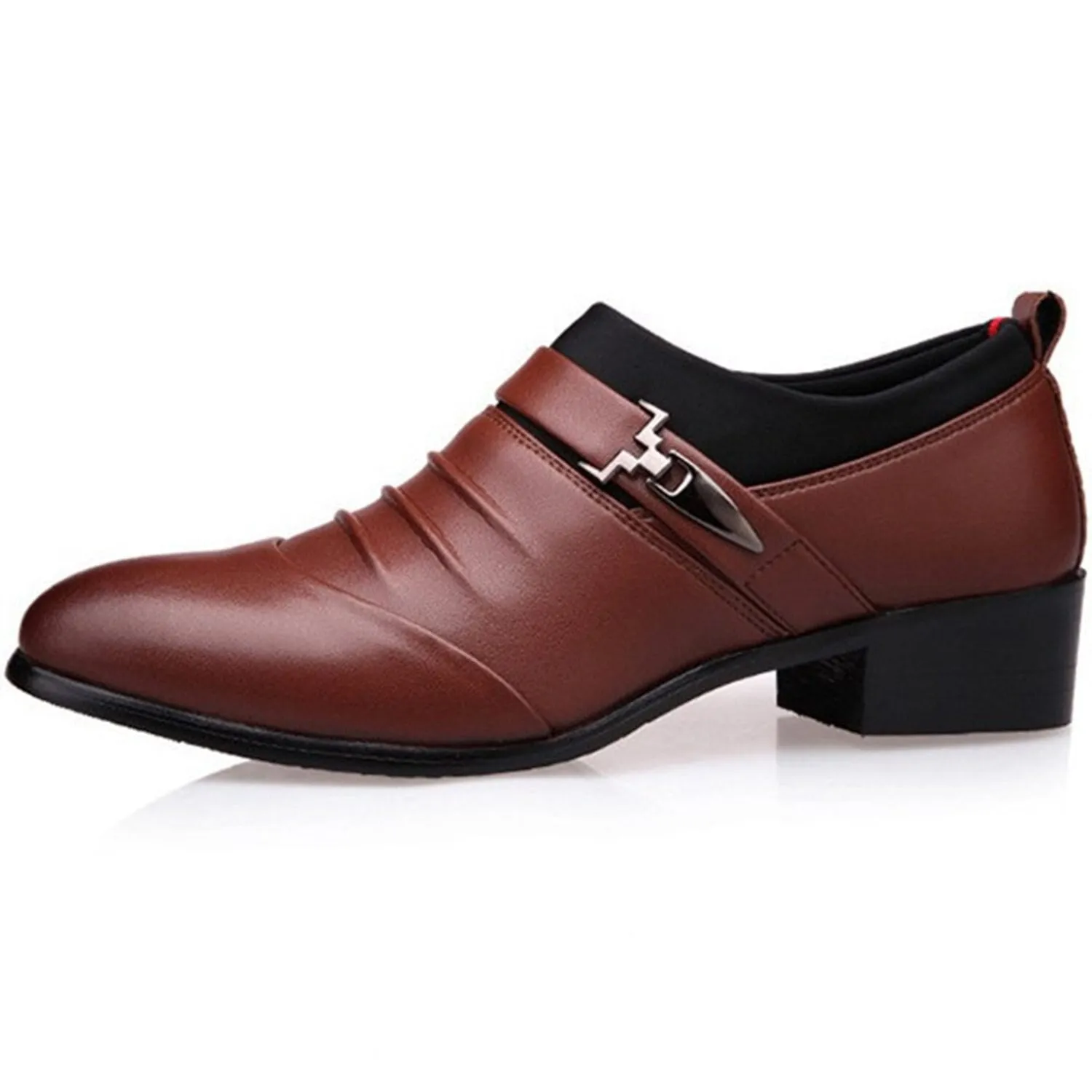 British Fashion Wedding Flats Shoes Luxury Oxfords Leather Casual Men's Business Suits Men Dress Shoes Artificial Affairs