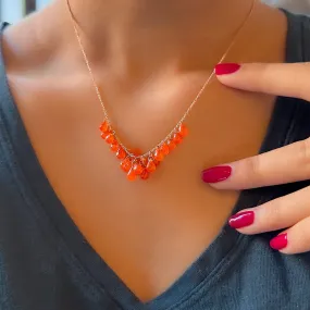 Carnelian Drop Necklace