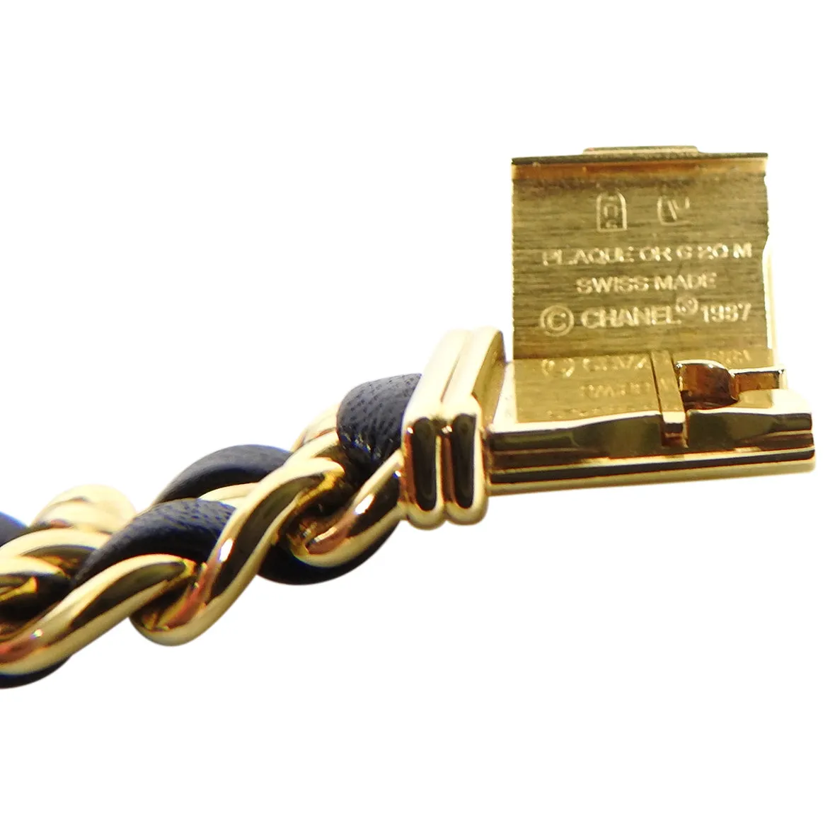 Chanel Vintage 1987 Premiere Watch Chain Link Bracelet