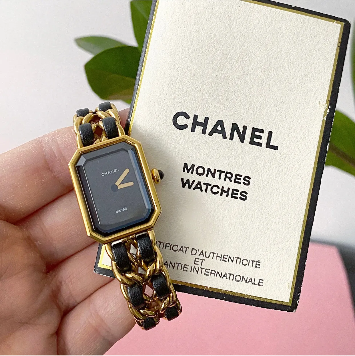 Chanel Vintage 1987 Premiere Watch Chain Link Bracelet