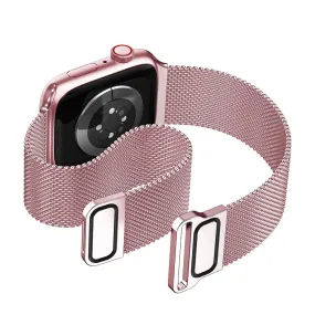 Changee - Apple Watch (42/41/40/38 mm) Replacement magnetic bracelet Milanaise (joint circumference: 162-258mm) - Pink