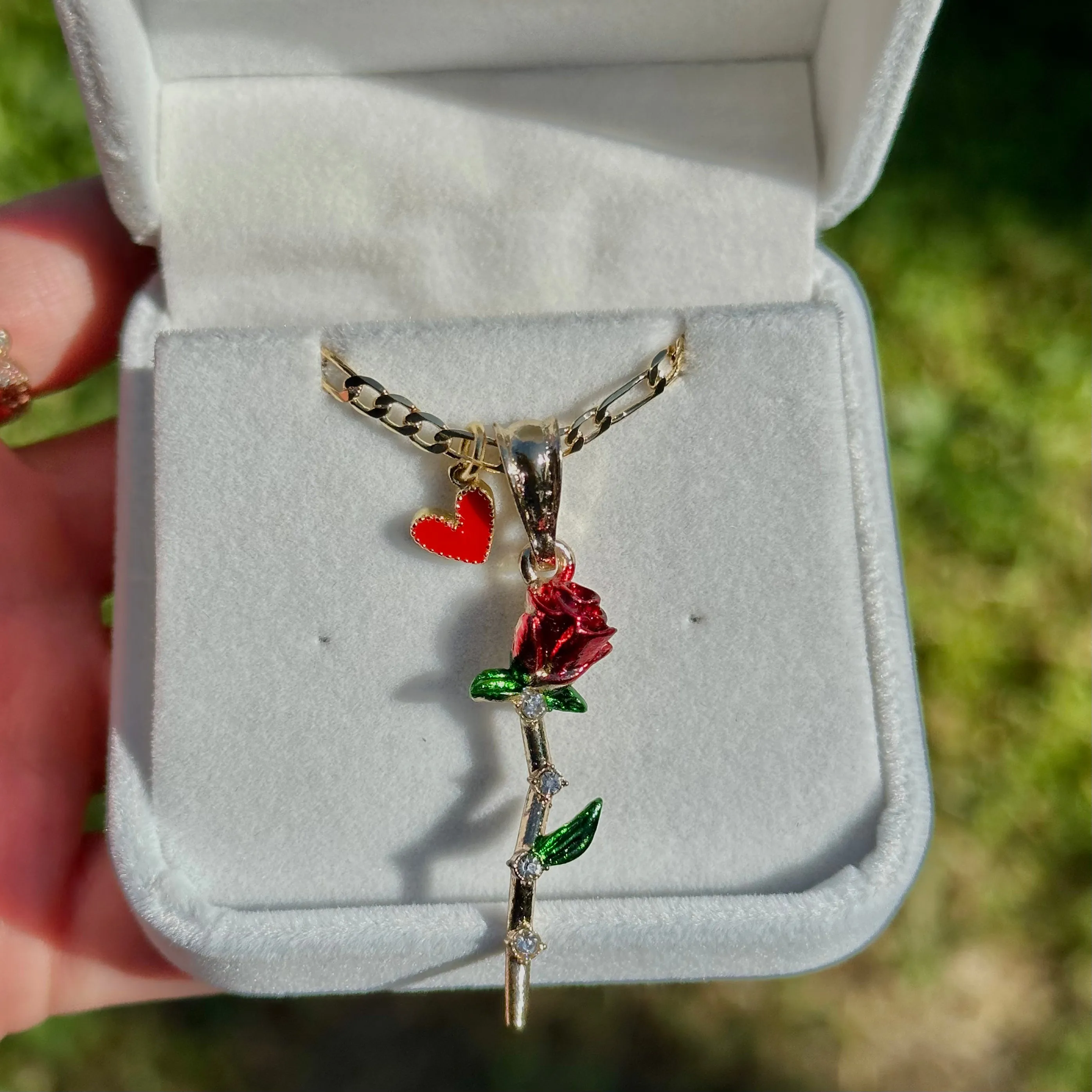 Charm Rose Necklace