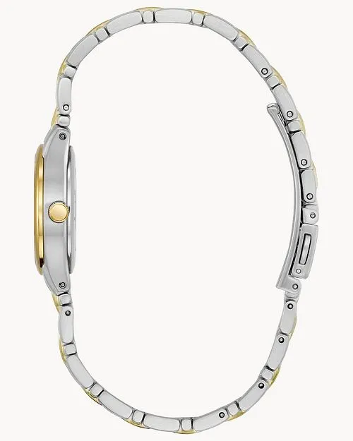 Citizen Corso Ladies Eco-Drive Two-Tone White Dial Date Watch EW1264-50A