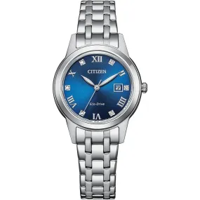 Citizen Eco-Drive Ladies Silhouette Blue Dial Watch