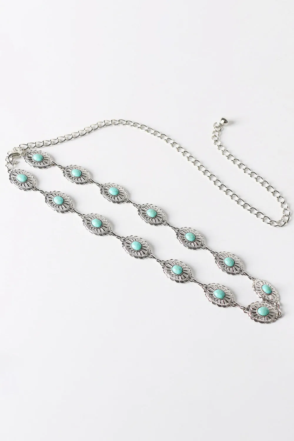 Contrast Lobster Clasp Alloy Chain Belt