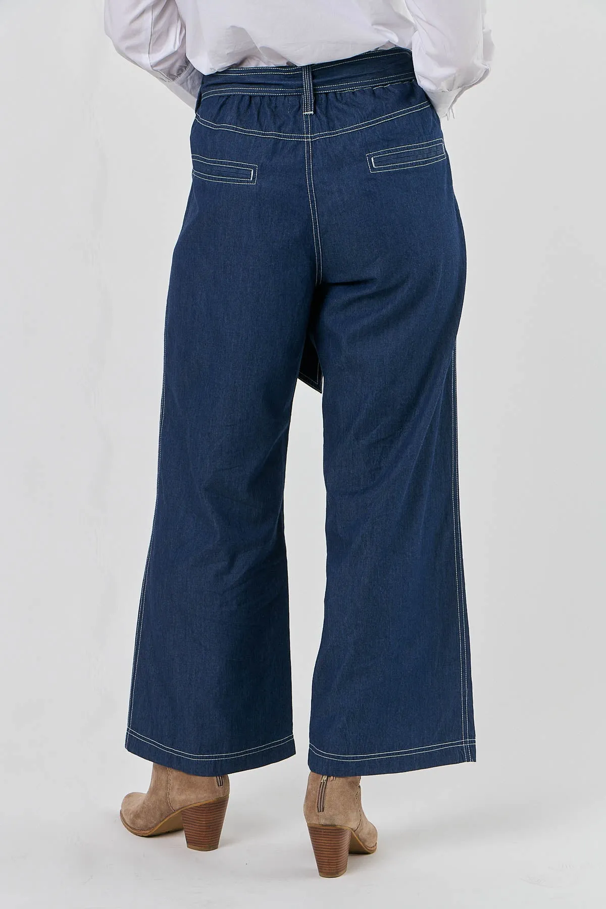 Contrast Stitch Pants