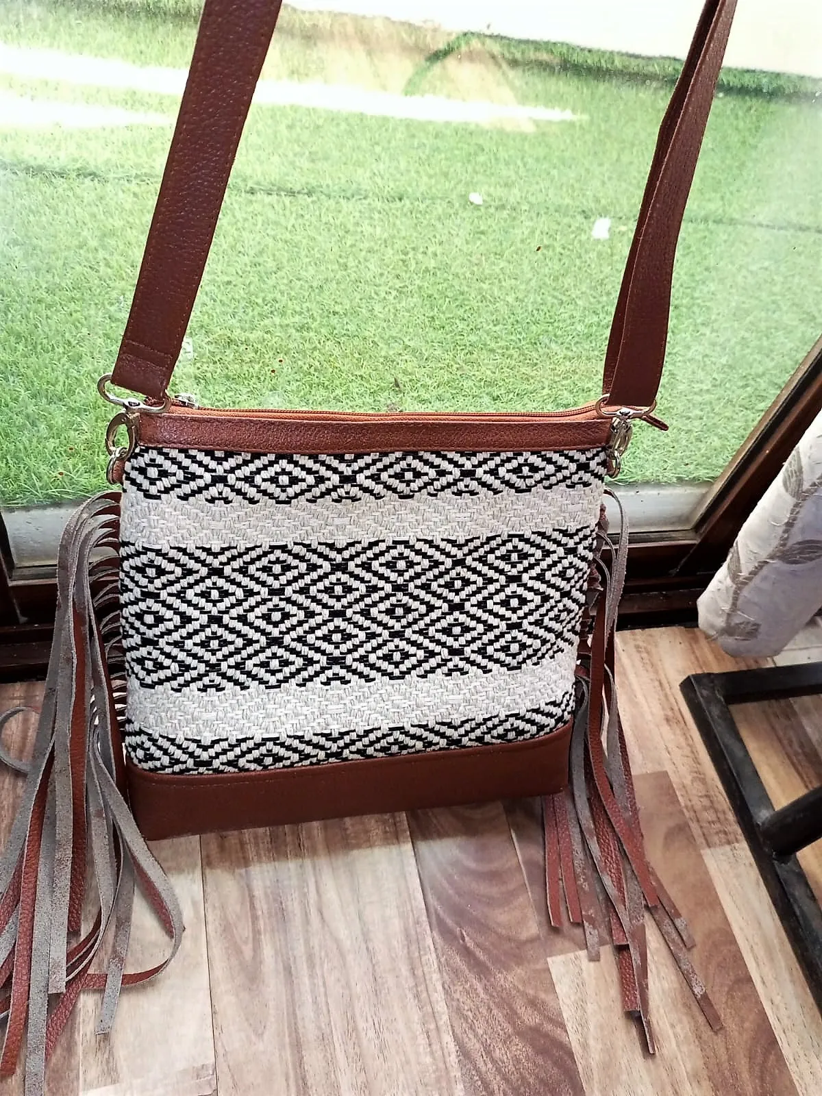 Crossbody Sling Bag With  Wristlet Wallet | Women's Leather Bags | Fringes Purse