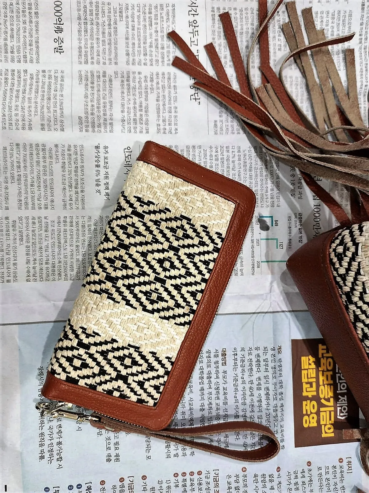 Crossbody Sling Bag With  Wristlet Wallet | Women's Leather Bags | Fringes Purse