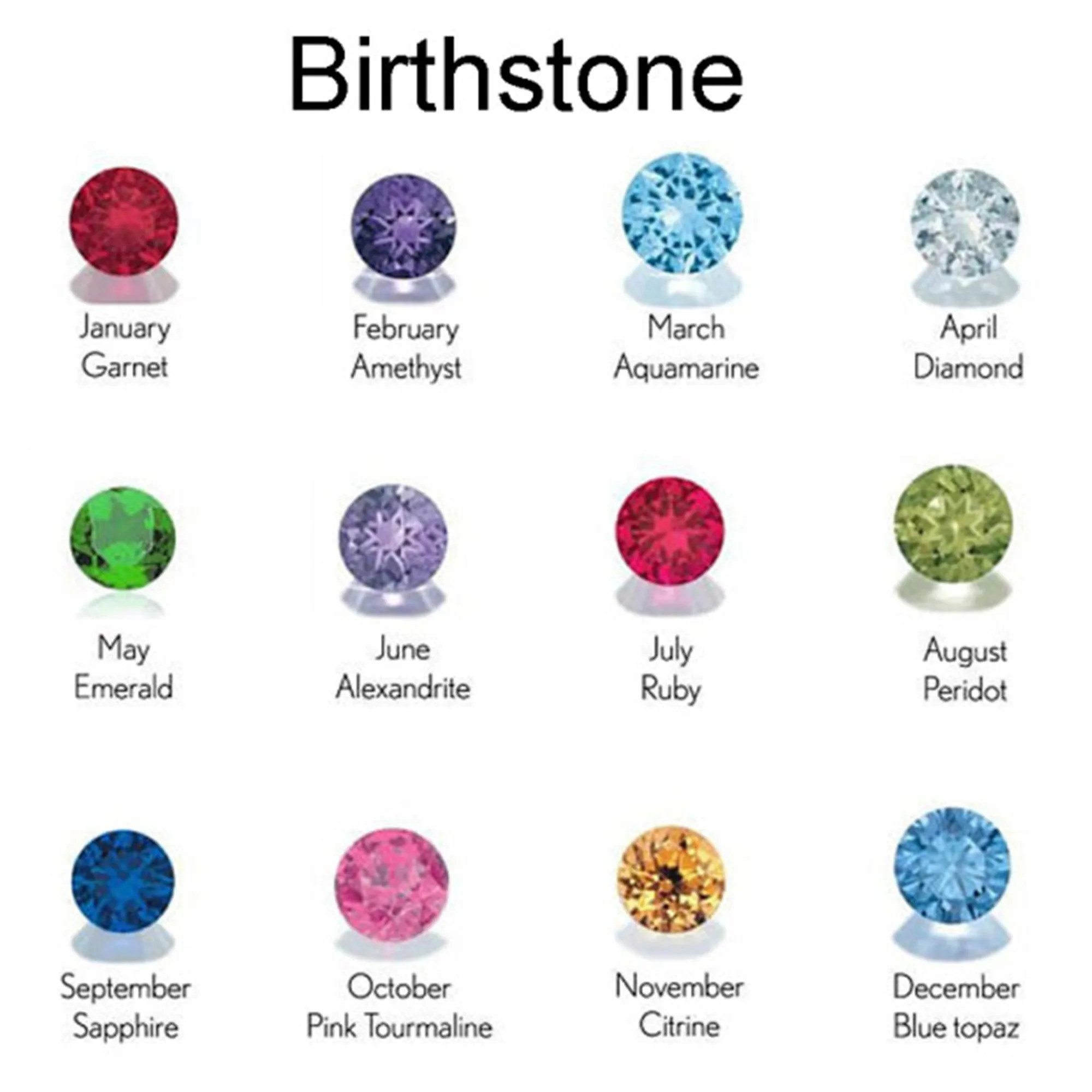 Customized Name Necklace with Teardrop Birthstone QH-N8754