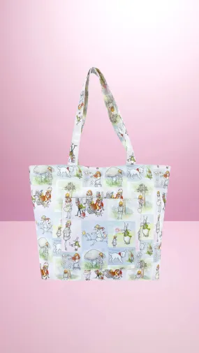 Daily Tote Shopping Bag - Alice in Wonderland - Watercolour Stories
