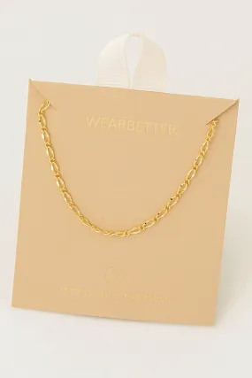 Dainty Chain Link Necklace in Gold