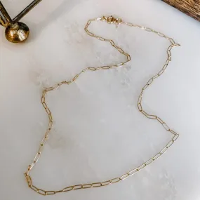 Derive 14k Gold Filled Paperclip Chain Necklace