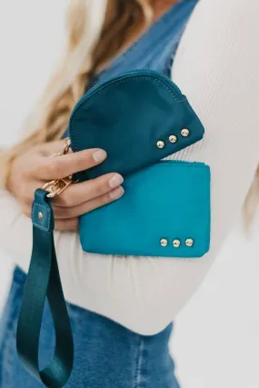 Dolly Dual Pouch Wristlet - Teal