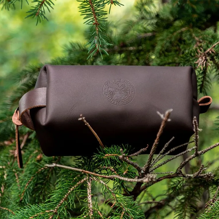 Duluth Pack Medium Leather Travel Kit Bag