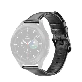 Dux Ducis - Samsung Galaxy Watch 7 (40mm) Genuine Leather Band 20mm (Wrist Circumference: 170-220mm) - Black