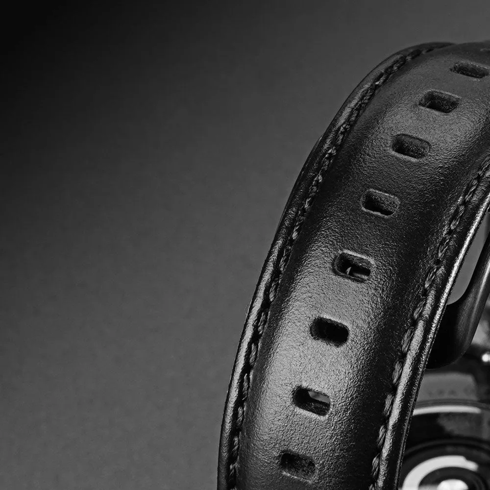 Dux Ducis - Samsung Galaxy Watch 7 (40mm) Genuine Leather Band 20mm (Wrist Circumference: 170-220mm) - Black