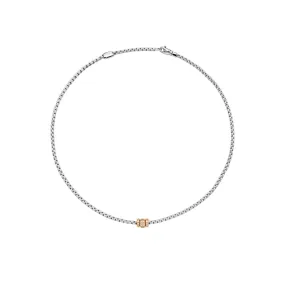 Eka 18ct White & Rose Gold Diamond Necklace 73101C3_PB_B_RRR
