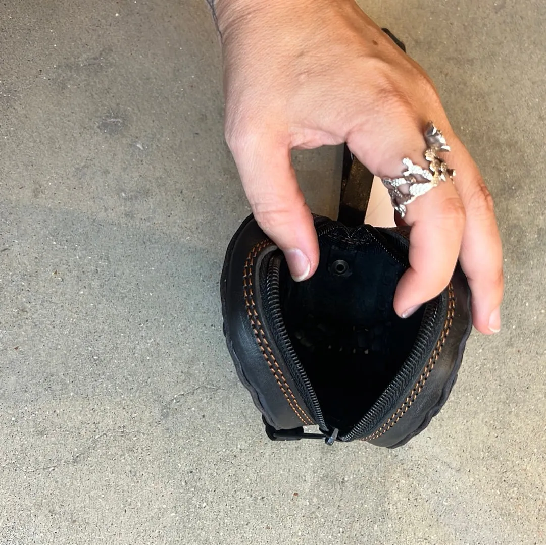 Embossed Circle Wristlet