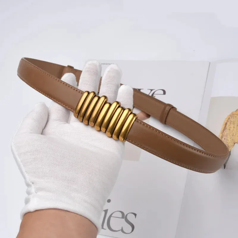 Emma Golden Lines Knot Belt