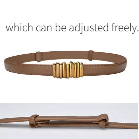 Emma Golden Lines Knot Belt