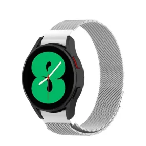 Galaxy Watch 5 (44/40mm) / Watch 5 Pro (45mm) stainless steel magnetic bracelet Milanaise (joint circumference: 170-260mm) - silver