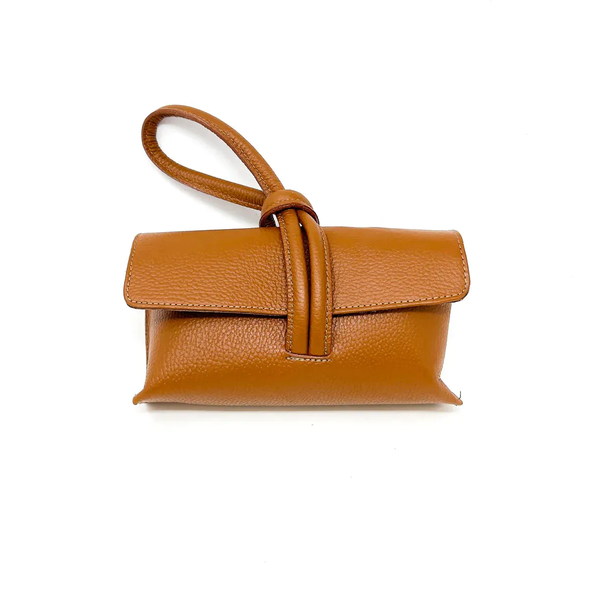 German Fuentes Leather Wristlet Bag