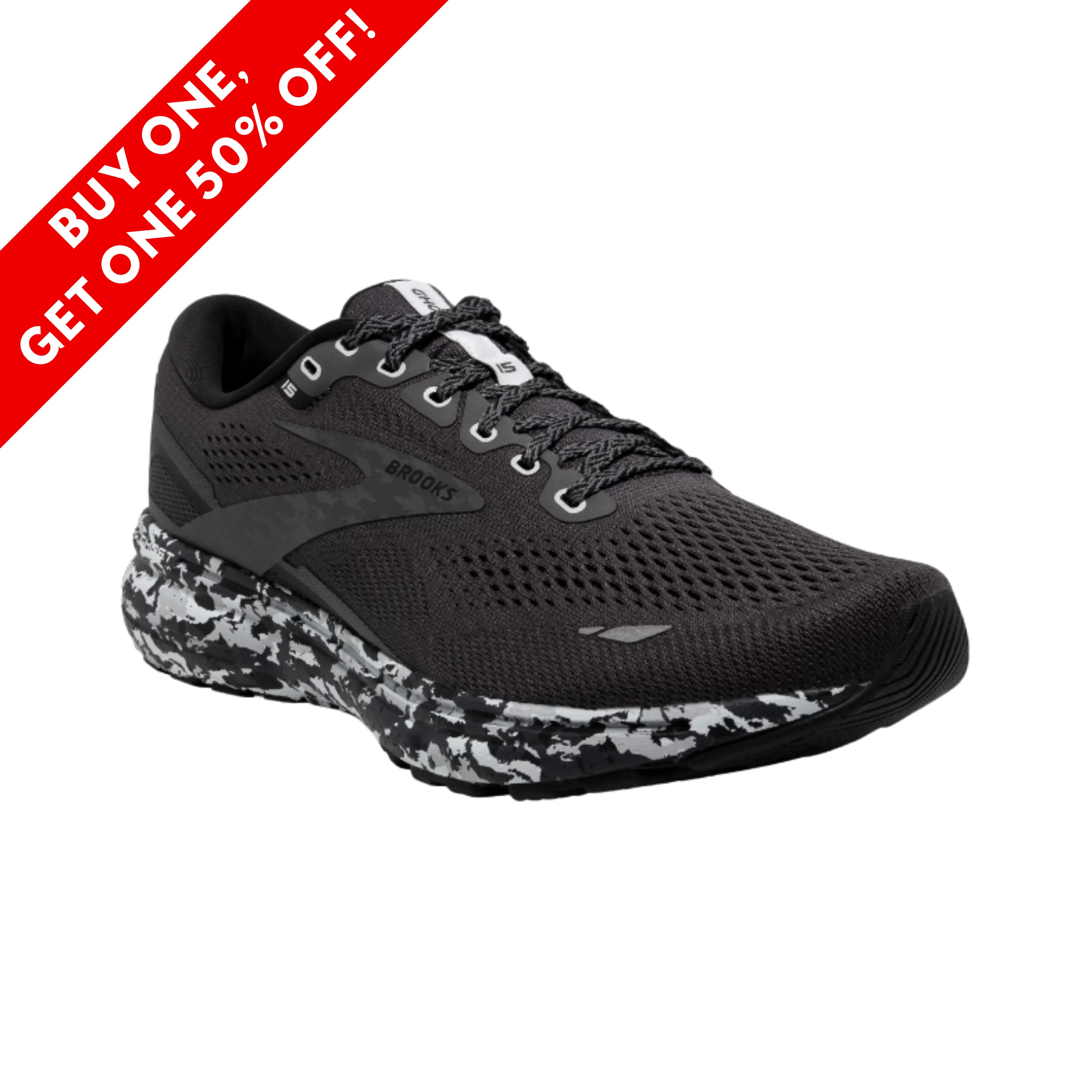Ghost 15 - Ebony/Black/Oyster (D Width)
