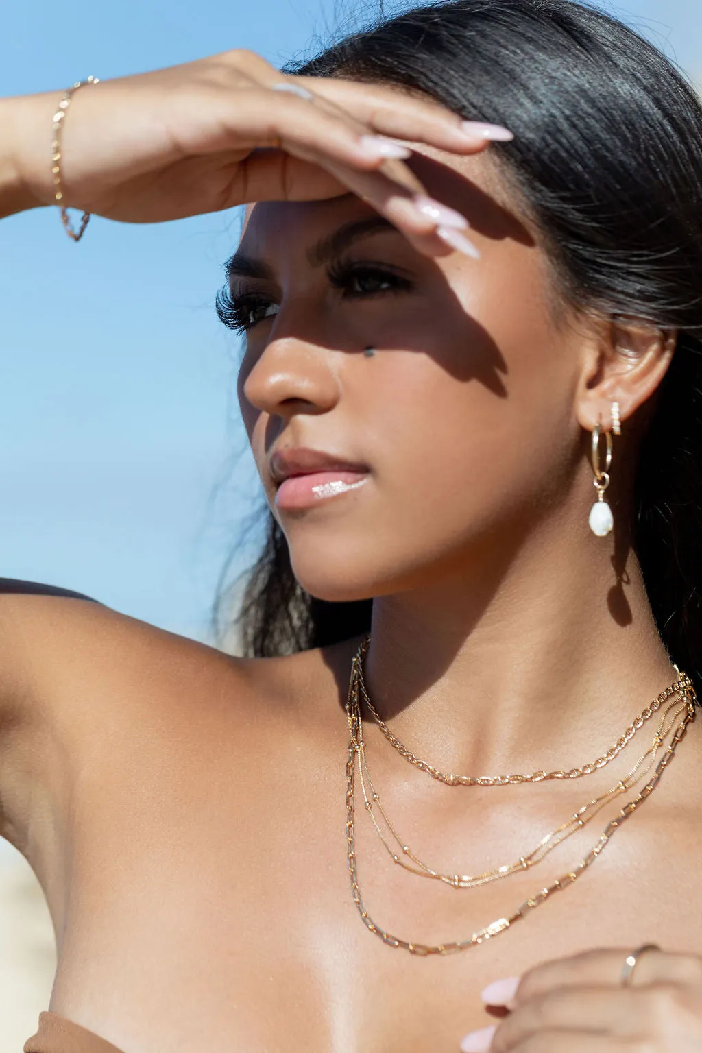 Gold Filled Paperclip Link Chain Necklace - Kala'i