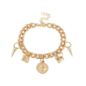 Gold Silver Ornaments Bracelet