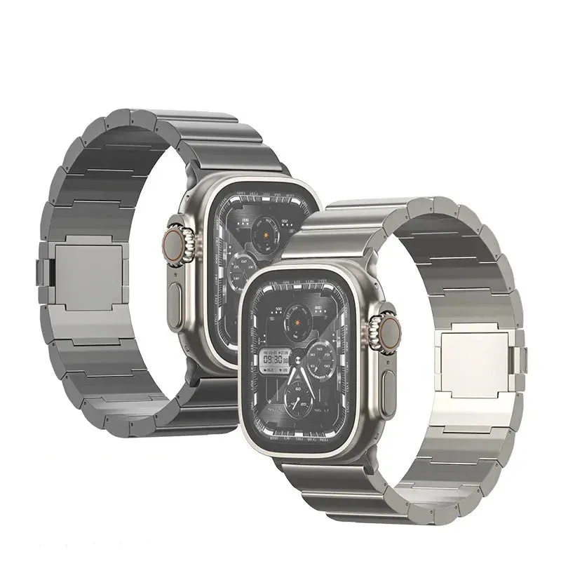 Grade 3 Titanium Watch Band with Magnetic Clasp for Apple Watch Ultra 49mm