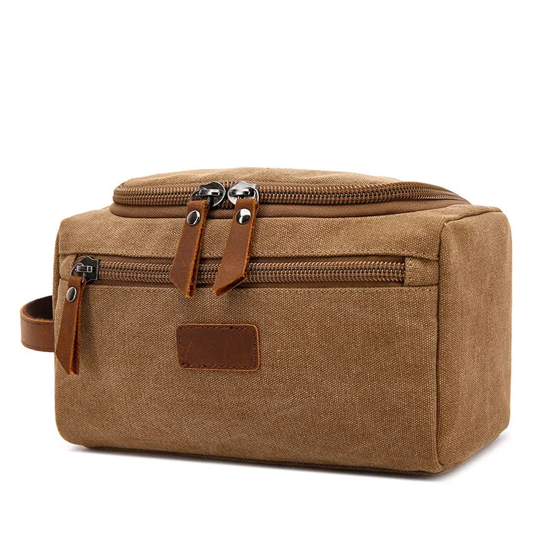 Groomsmen Gifts Personalized Canvas Dopp Kit Monogrammed Toiletry Bag Best Man Gift