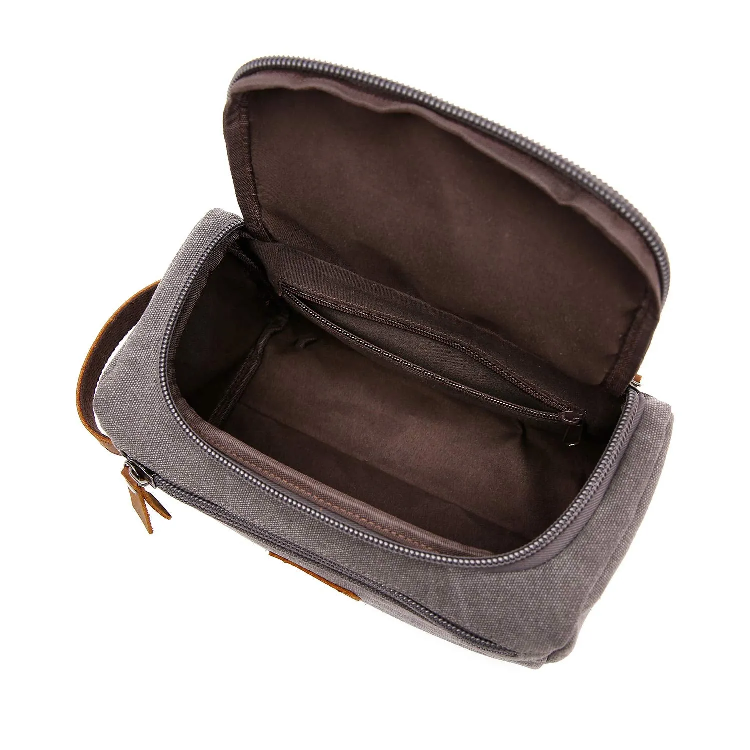 Groomsmen Gifts Personalized Canvas Dopp Kit Monogrammed Toiletry Bag Best Man Gift
